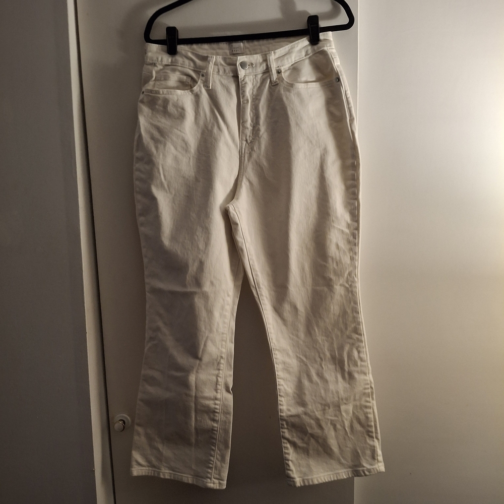 A New Day Women's Cream Denim Pants